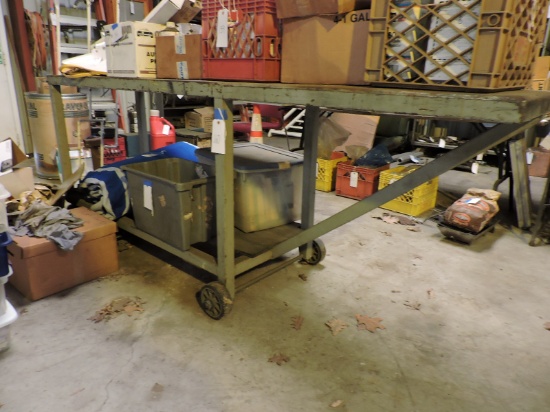 Heavy Duty Steel Welding Table / Work Table -- 96" Long X 24" Wide X 30" Tall