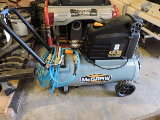 McGraw 8-Gallon / 150 psi Air Compressor / Rolling
