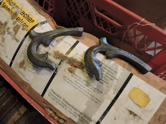 Box of Cast Iron Decorating Pieces