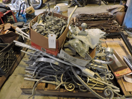 Pallet of Aluminum & Cast Decorative Metal Pieces