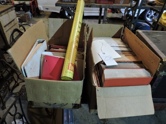 2 Boxes Vintage Auto Repair Manuals -- For Amercian Cars