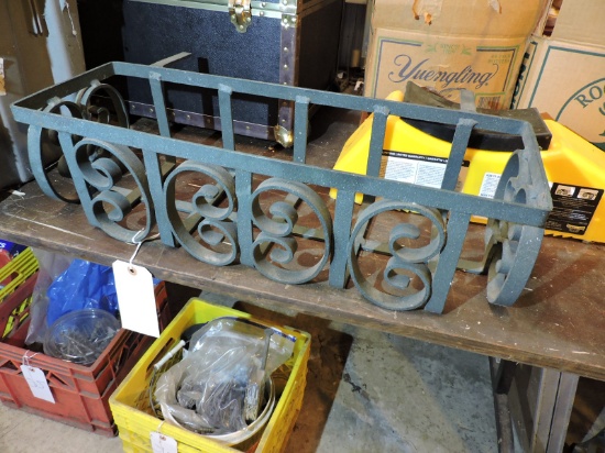 Custom Welded Steel Window Box Holder / 25" Wide X 8" Deep X 7" Tall