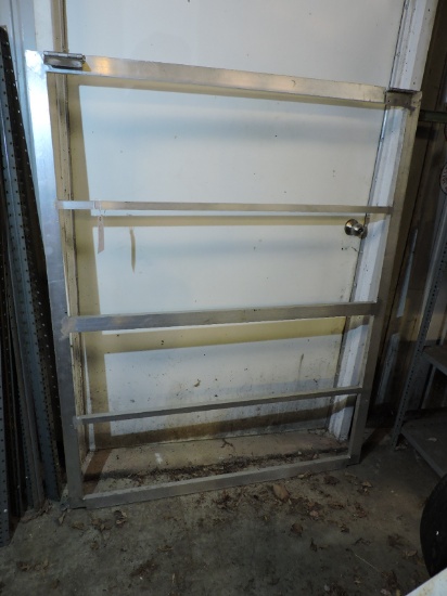 Custom Aluminum Gate with Hinges / 51" Tall X 63" Wide