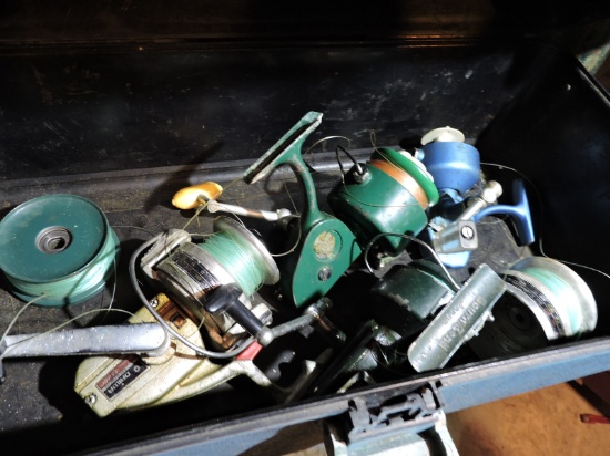 Black Old Pal Tackle Box - Filled with Reels