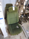 Pair of Vintage Valour Bucket Seats - in green
