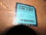 5 Partial Boxes of Various Stainless Steel Shim Stock