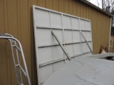 Custom One-Piece 12' X 8' Aluminum Door / Very Good Condition - Solid