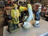 Lot of 3 Nautical Statues - Tallest Apprx. 17