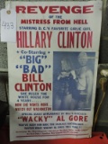 Bill & Hilary Clinton - Vintage Joke Poster / 14
