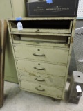 Steel 6-Drawer Tool Cabinet - top 2 drawers do not have fronts