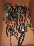 Mixed Lot of Hand Tools: Pliers, Crimpers, Drill Bits, etc… - see photo