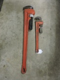 Pair of RIDGID Pipe Wrenches - 18