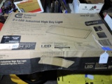 NEW Commercial Electric 2-Foot LED High Bay Light (in box) and a Round Organizer