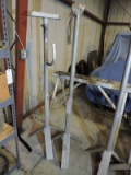 Pair of Adjustable Height Welding Stands / Apprx 6' Tall
