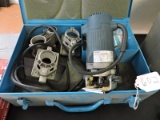 BOSCH 1608 Variable Speed Palm Router -- with Steel Case and Accessories