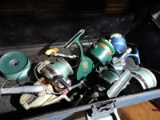 Black Old Pal Tackle Box - Filled with Reels
