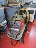 LINCOLN ELECTRIC SP-170T Welding Unit on A SafTcart with Wires and Hoses