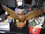 Carved Wooden Eagle Statue / Apprx 40