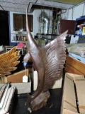 Carved Wooden Sword Fish / Apprx 35
