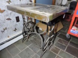 Vintage Table Made from Sewing Machine Base / 22