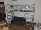 Custom Welded Aluminum Loft Bed - One of a Kind / Comes Apart to Move