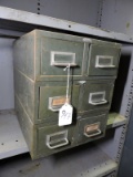 Three 2-Drawer Vintage Metal File Boxes / 13