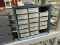 Sliding Drawers - Filled with Drill Bits, X-Acto Blades, Misc Items