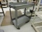 Gray Metal Cart with 2-Shelves / on Wheels -- 32