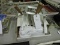 Lot of: Cloth Gloves and Circuit Board Holders