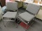 Lot of 3 Gray Office Chairs - matching