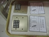 2 New Double Gang Plate with Key Pad / 2 LED Holes