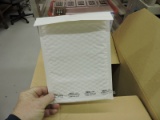 Partial Box of White Bubble Mailer Envelopes