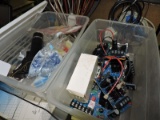 Boxes of Wire Wrap and Power Supplies