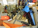 Large Mixed Lot of Nut Drivers, Tape Measures, Funnel, Magnifiers