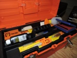 Firearm Cleaning Supplies - with Orange Plastic Tool Box