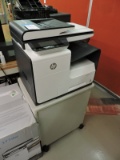 HP Pagewide MFP 377 DW with Rolling Cart and Original Box - LIKE NEW !!