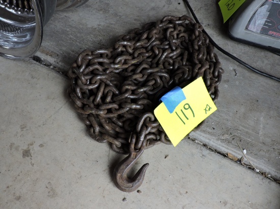 20-Foot Heavy Duty Towing/Lifting Chain with Hooks