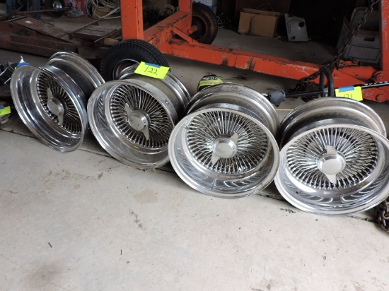Set of 4 Pimpin' Chrome Spoked Wheels - 16"