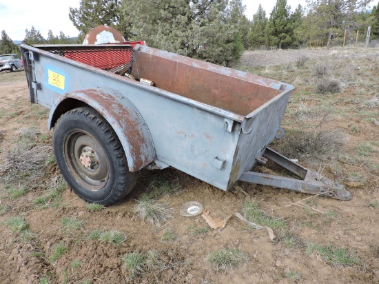 Former Military Single-Axle Off-Road Cargo / Utility Trailer
