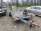 Heavy-Duty Car Trailer / 16-Foot Deck with Built-In Ramps and Winch