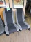 Set of 2 Chevy Chevelle Black & Silver Bucket Seats - Original