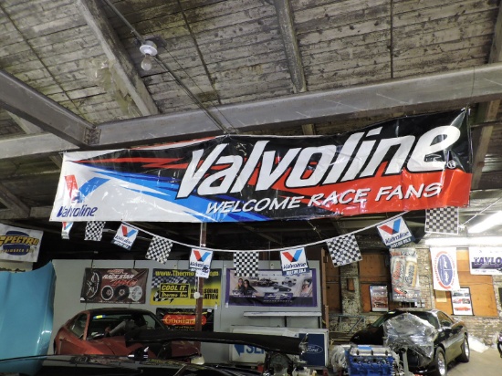 Valvoline "Welcome Race Fans" Banner - 3 ft x 13 ft