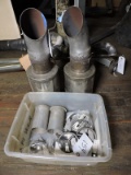 EXHAUST - Magnaflow Mini Can & Misc Exhaust Parts, PAIR - off Camaro Drag Car