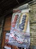COORS LIGHT NASCAR Banner, Vertical - 36