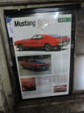 Framed Poster - Mustang MACH I 1972 - 24