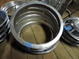 6 Mini Ralley Chome Trim Rings - 14