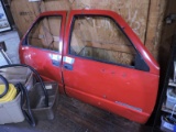 Pair of GMC 3500 Doors - Red - Good Condition - No Mirrors - USED