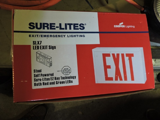 EXIT Signs - LED by Cooper Lighting / Lot of 12 - New in Boxes