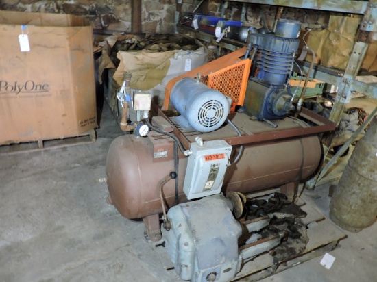 Sears and Roebuck Co. Industrial air Compressor with Baldor Energy Saving Electric Motor Cat no. M37