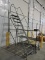 10-Step Rolling Steel Warehouse Stairs / 100